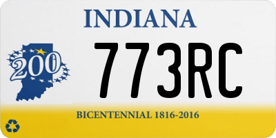 IN license plate 773RC