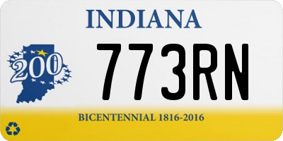 IN license plate 773RN