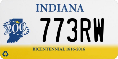 IN license plate 773RW