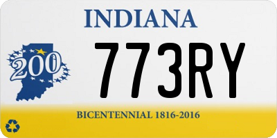 IN license plate 773RY
