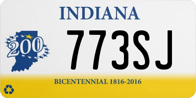 IN license plate 773SJ