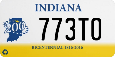 IN license plate 773TO
