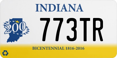 IN license plate 773TR