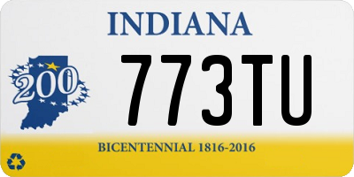 IN license plate 773TU