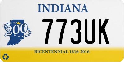 IN license plate 773UK