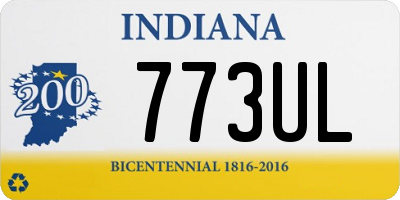 IN license plate 773UL