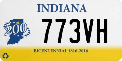 IN license plate 773VH