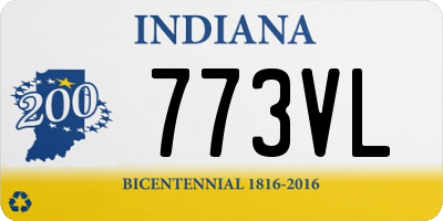 IN license plate 773VL