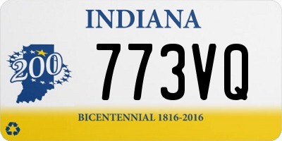 IN license plate 773VQ