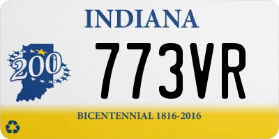 IN license plate 773VR