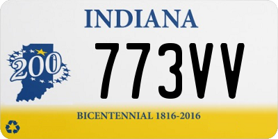 IN license plate 773VV