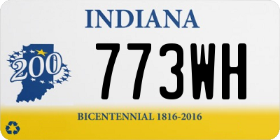 IN license plate 773WH