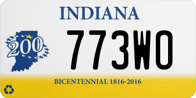 IN license plate 773WO