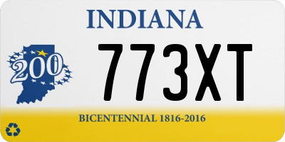 IN license plate 773XT
