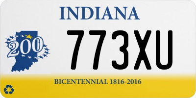 IN license plate 773XU