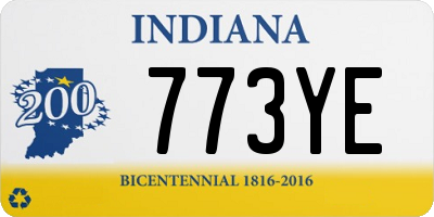 IN license plate 773YE