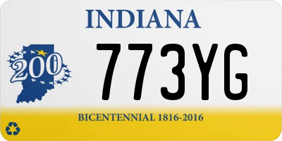 IN license plate 773YG