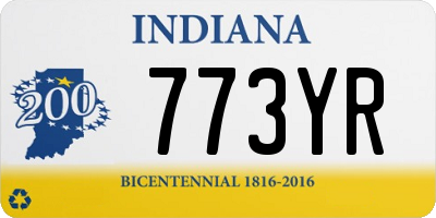 IN license plate 773YR