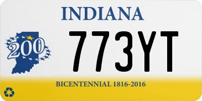 IN license plate 773YT