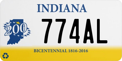 IN license plate 774AL
