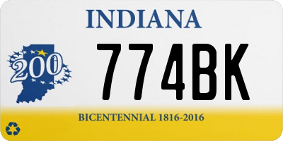 IN license plate 774BK