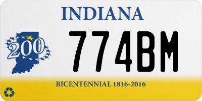 IN license plate 774BM