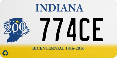 IN license plate 774CE
