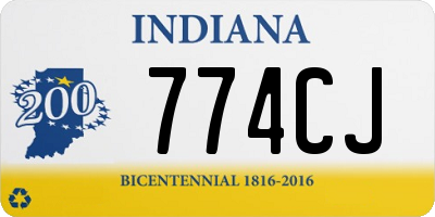 IN license plate 774CJ