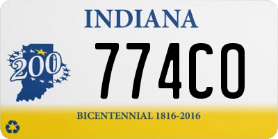 IN license plate 774CO