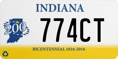 IN license plate 774CT