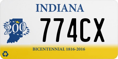 IN license plate 774CX