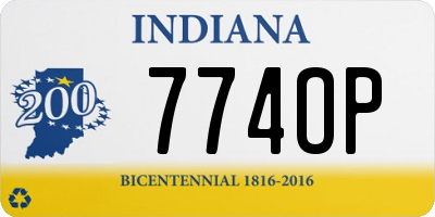 IN license plate 774OP