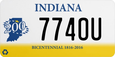 IN license plate 774OU