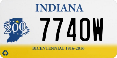 IN license plate 774OW