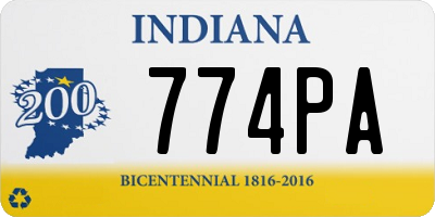IN license plate 774PA