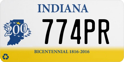 IN license plate 774PR