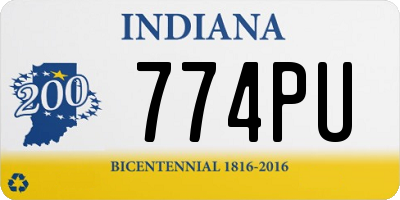 IN license plate 774PU