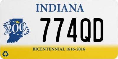 IN license plate 774QD