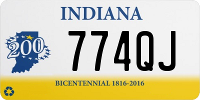IN license plate 774QJ