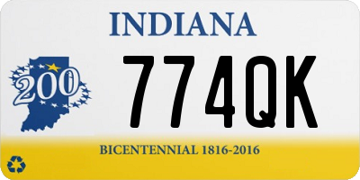 IN license plate 774QK