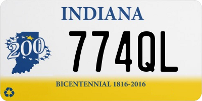 IN license plate 774QL