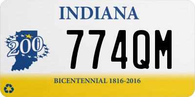 IN license plate 774QM