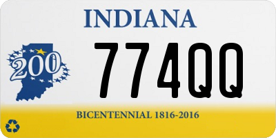 IN license plate 774QQ