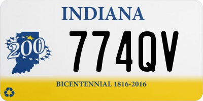 IN license plate 774QV