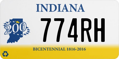 IN license plate 774RH