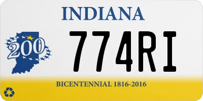IN license plate 774RI