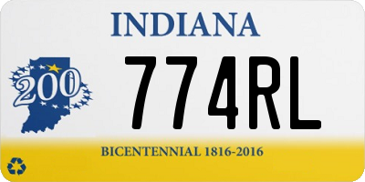 IN license plate 774RL