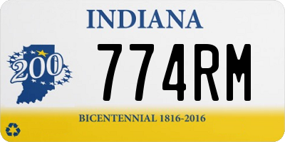 IN license plate 774RM