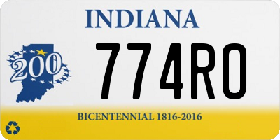 IN license plate 774RO