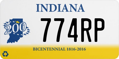 IN license plate 774RP